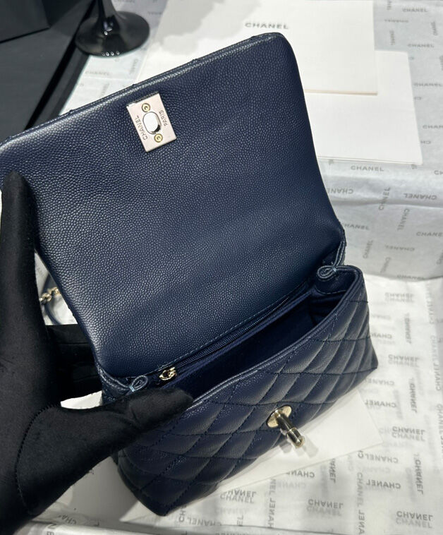 Chanel Flap Bag With Top Handle AS2215 Black